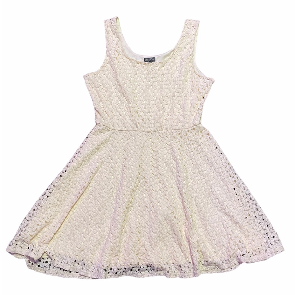 Lily Rose Cream Color Cocktail Dress